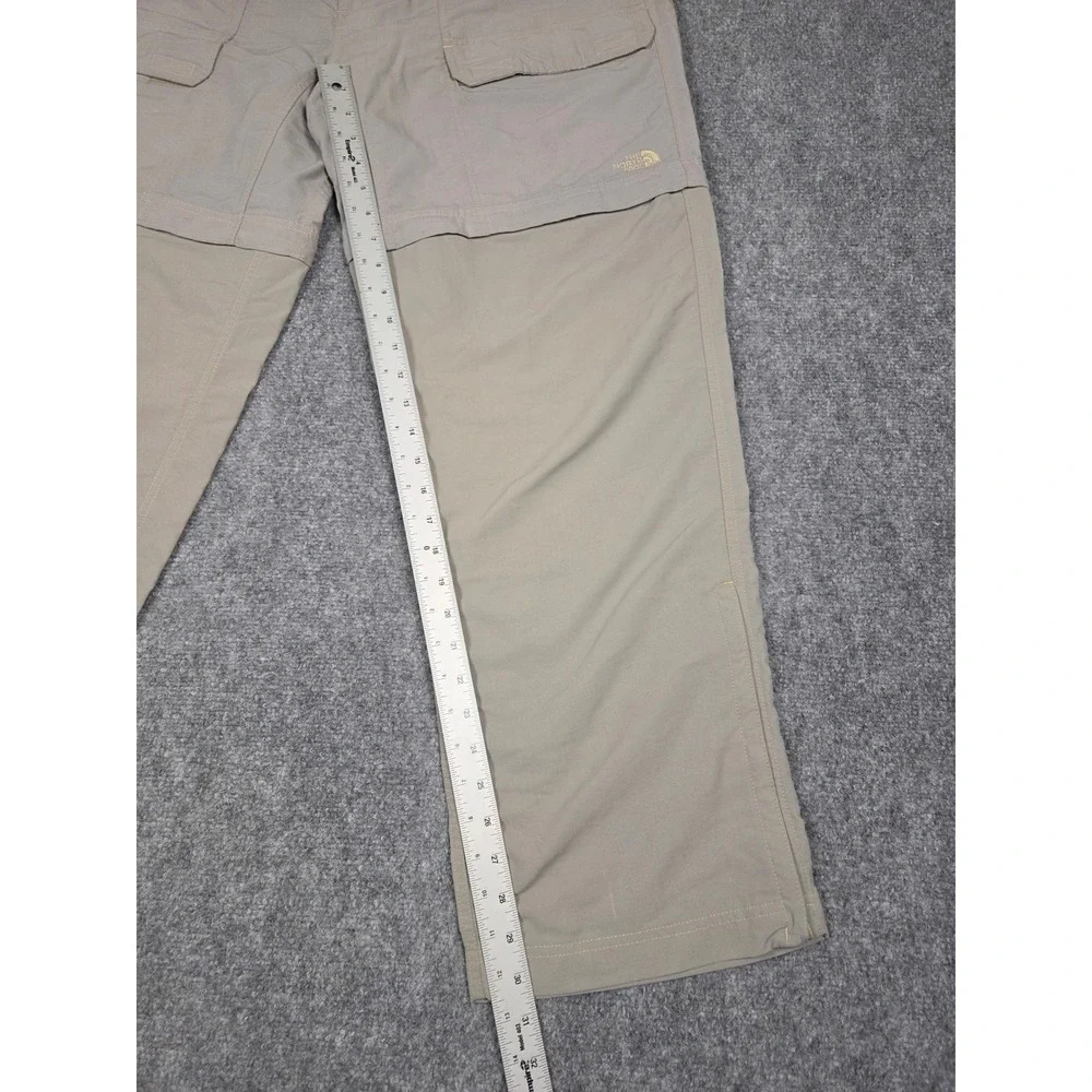 The North Face Convertible Hiking Pants Mens XL Gray Zip Off Cargo Trekking - Picture 9 of 12